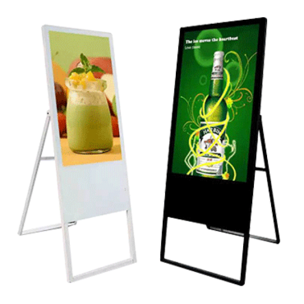 Portable mobile <b>digital signage</b> poster LCD advertising display