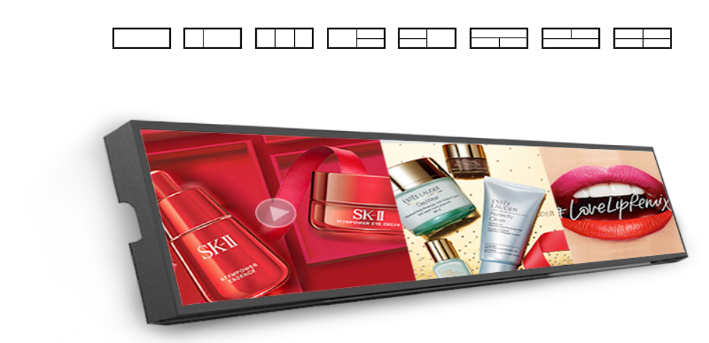 strip stretched LCD screens