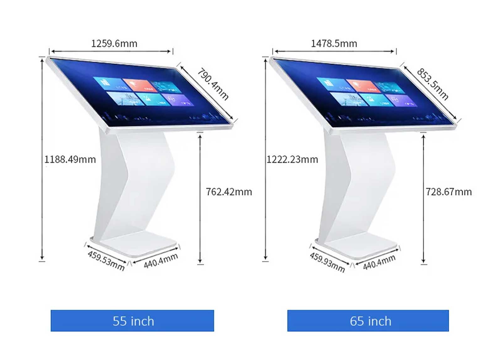 Interactive touch screen kiosk