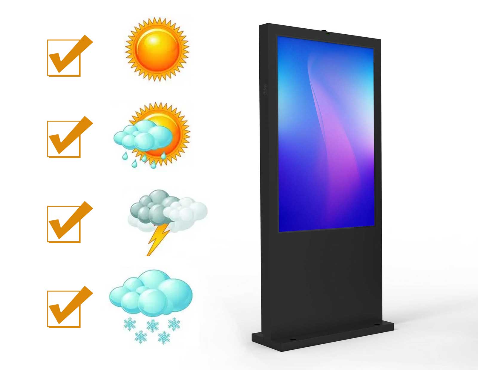 Outdoor Freestanding Advertising Kiosks