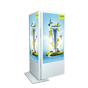 Double-sided digital signage information kiosk installation precautions