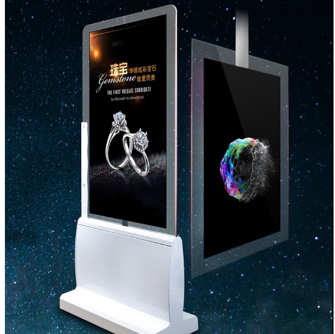 Double-sided digital signage kiosks are becoming more popular