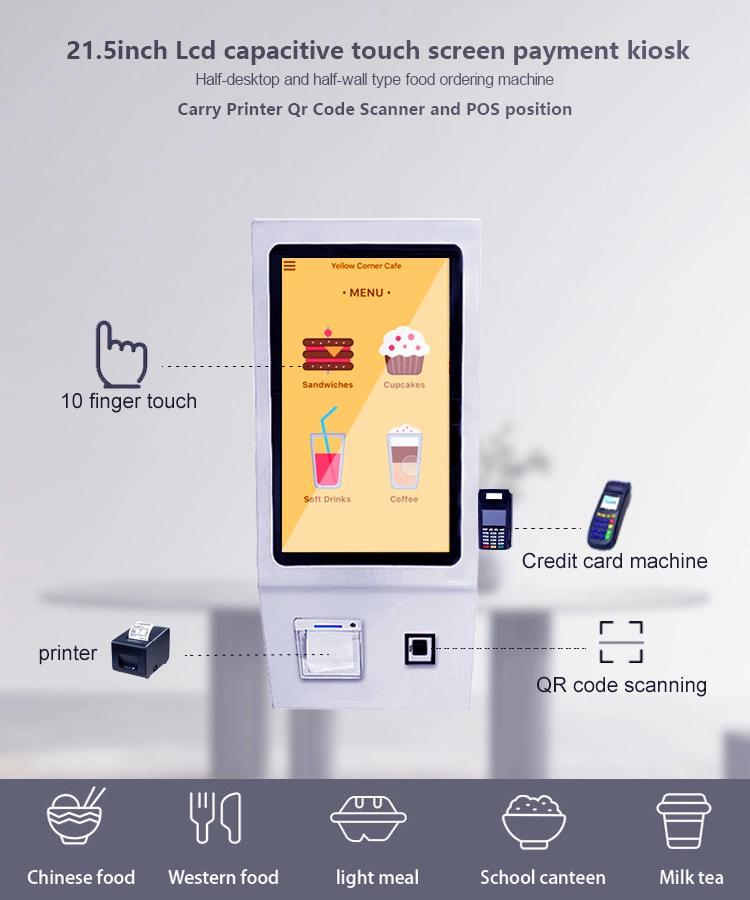 Quick Response Touch Screen Android Table Terminal Kiosk Self Ordering Machine for Payment