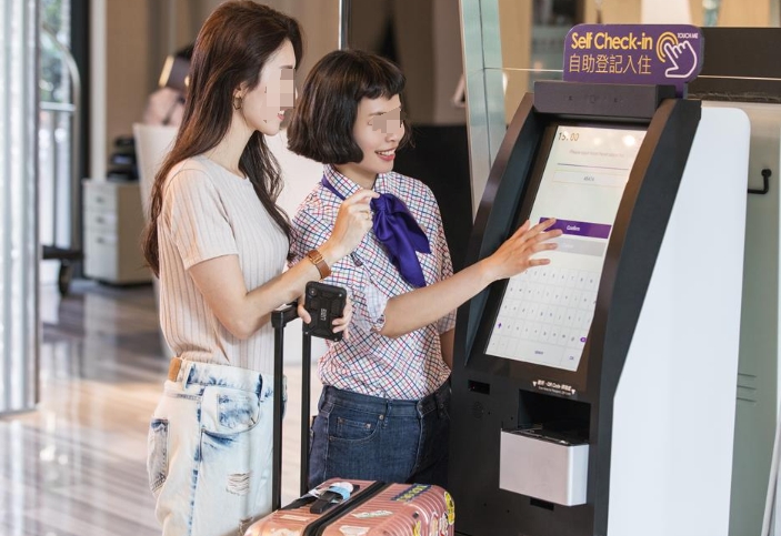 hotel check-in kiosks