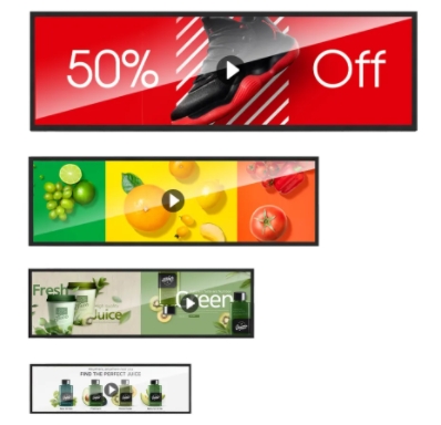 Ultra stretched display
