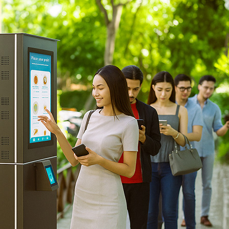 outdoor kiosk for parks