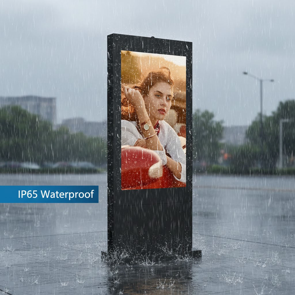 Outdoor Floor Stand Touch Kiosk IP65