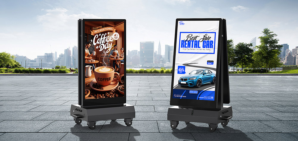 Double-sided Outdoor Electric Poster Screen