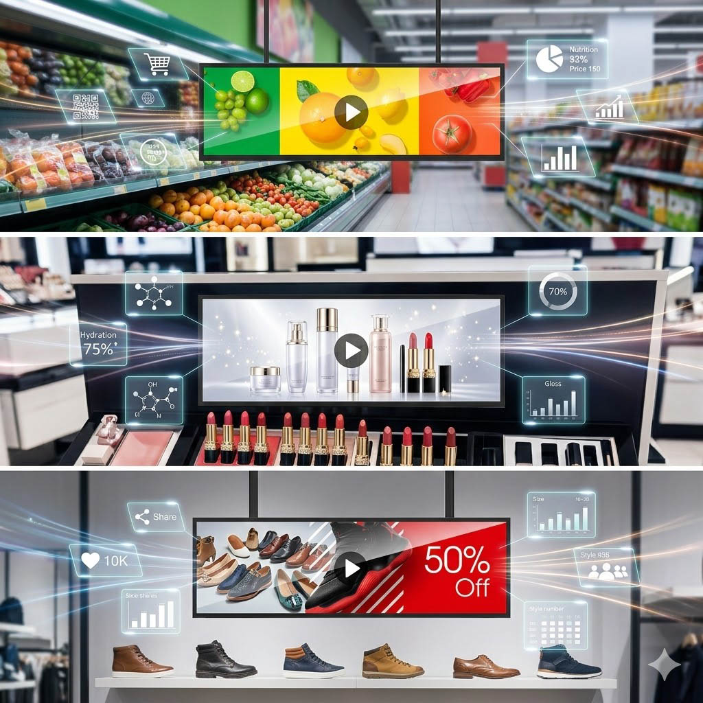 Ultra-stretched display application scenarios